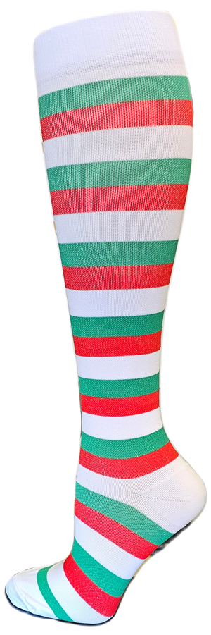 Holiday Compression Socks Unisex | RWG Stripe
