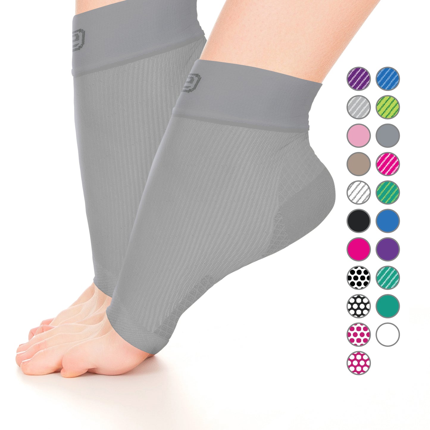 GO2 Ankle Compression Sleeve for Plantar Fasciitis | High Compression Level | Increase Circulation, Improve Performance, Faster Recovery, Reduce Soreness