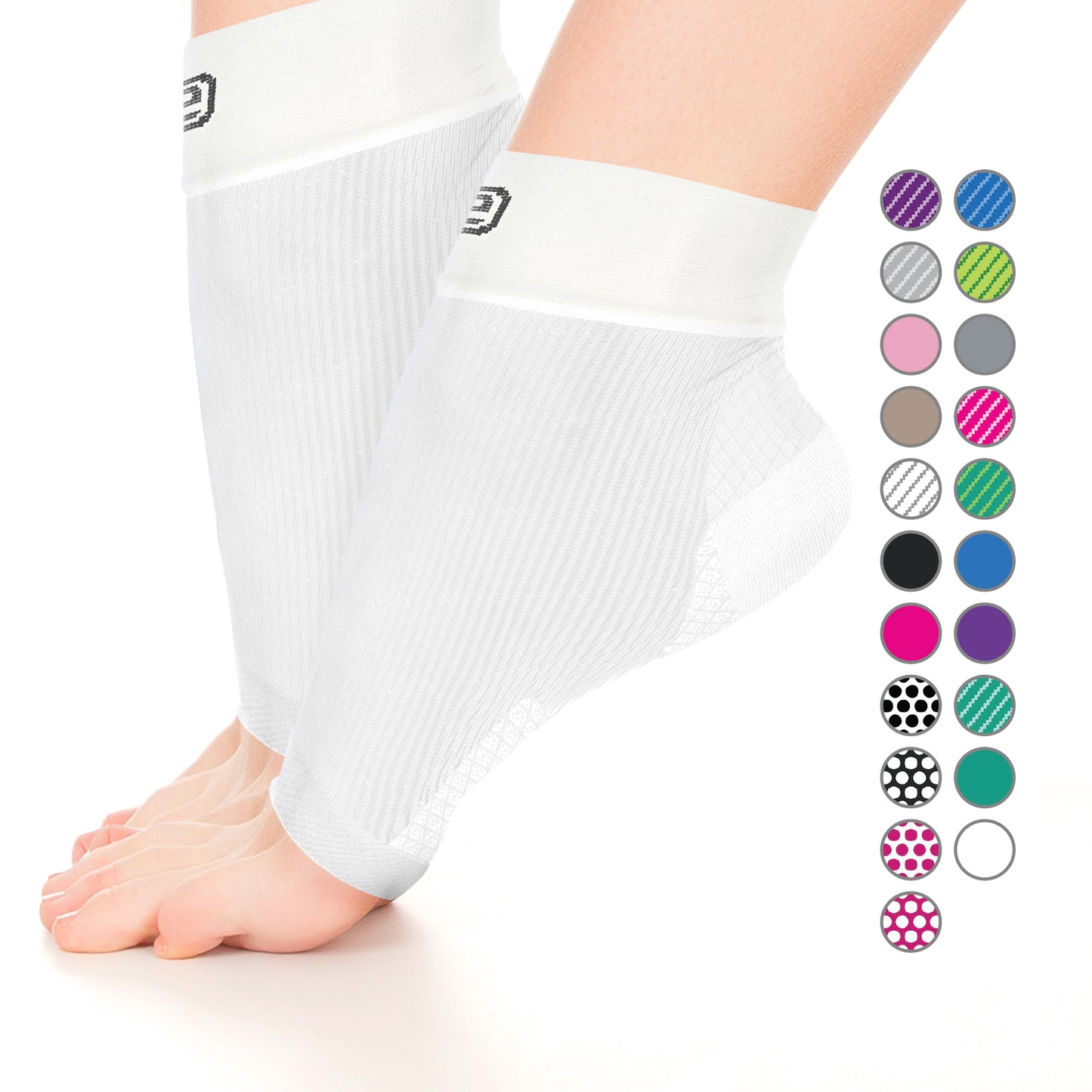 GO2 Ankle Compression Sleeve for Plantar Fasciitis | High Compression Level | Increase Circulation, Improve Performance, Faster Recovery, Reduce Soreness