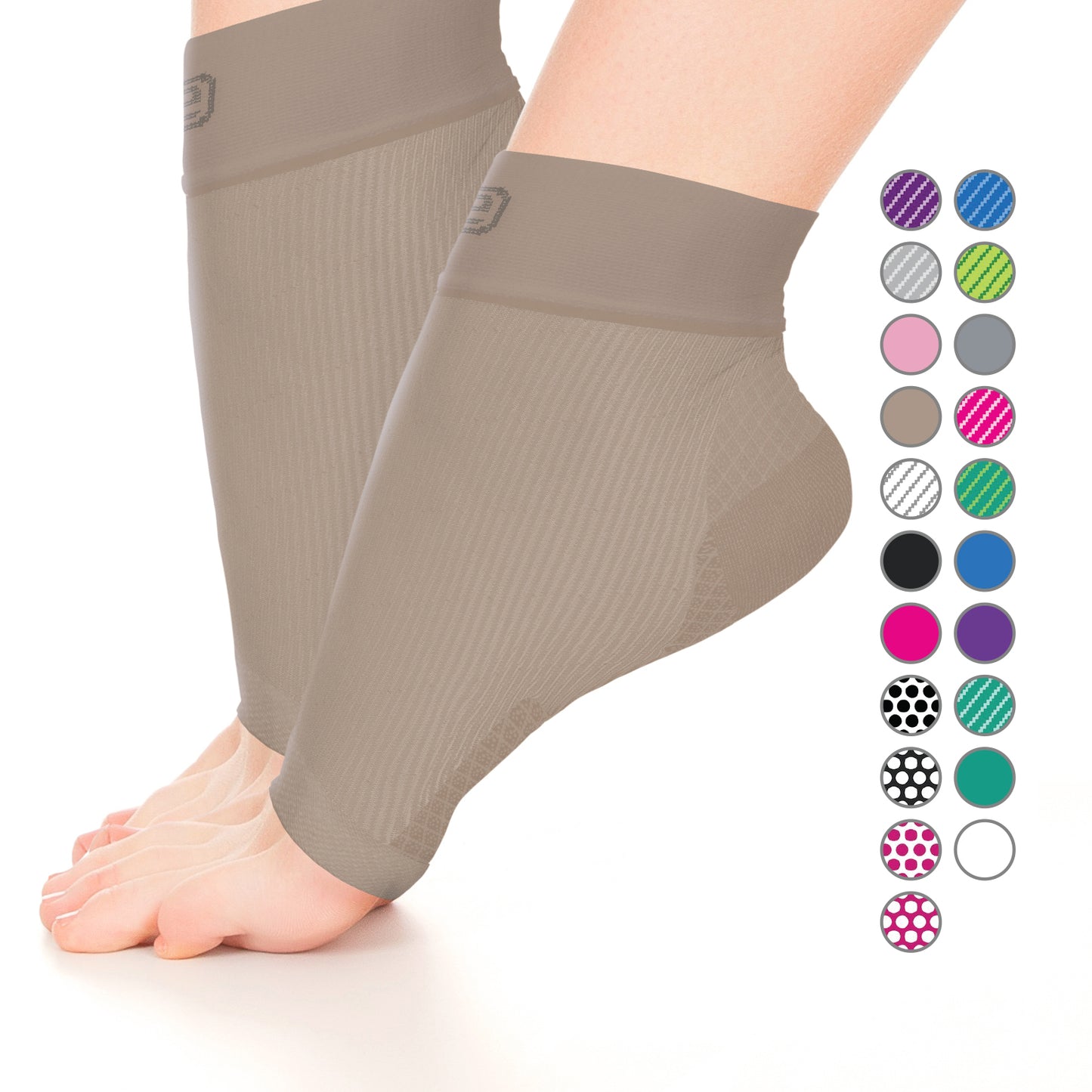 GO2 Ankle Compression Sleeve for Plantar Fasciitis | High Compression Level | Increase Circulation, Improve Performance, Faster Recovery, Reduce Soreness