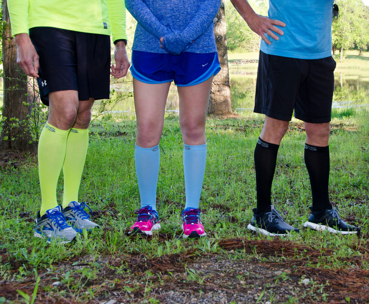 Unisex Compression Socks | Solid, Colorful, PT Uniform Compliant