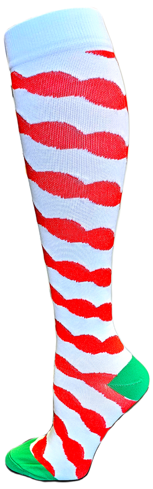 Holiday Compression Socks Unisex | Candy Cane