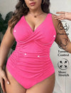 Body Slimming Swimsuit One-Piece Hot Pink
