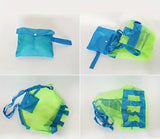 Foldable Mesh Beach Bag in Lime Green