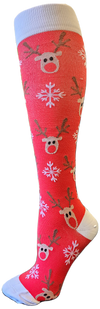 Holiday Compression Socks Unisex | Reindeer