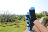 Athletic Low Show Ankle Socks for Men and Women Black/Grey/Blue/Green 3 Pack