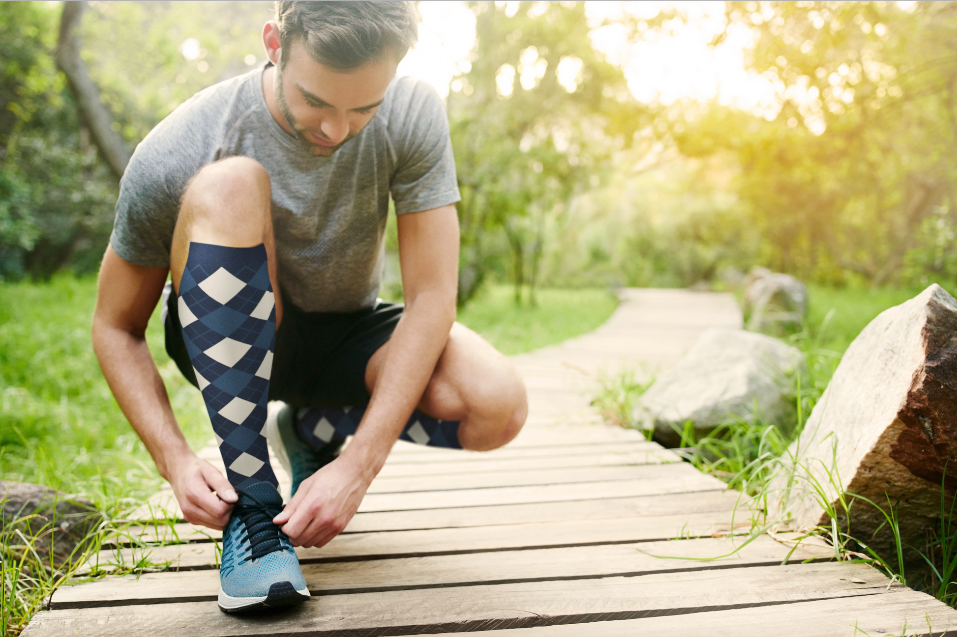 GO2 Compression Socks | Medium Compression Level | Increase Circulation, Improve Performance, Faster Recovery, Reduce Soreness